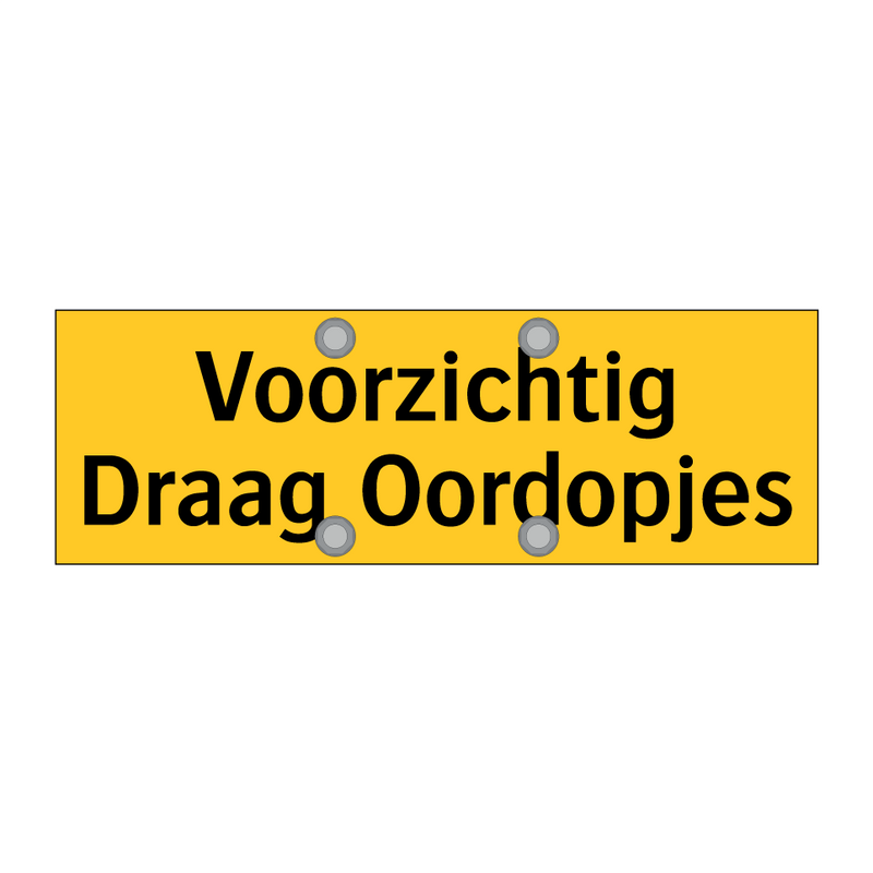 Voorzichtig Draag Oordopjes & Voorzichtig Draag Oordopjes & Voorzichtig Draag Oordopjes