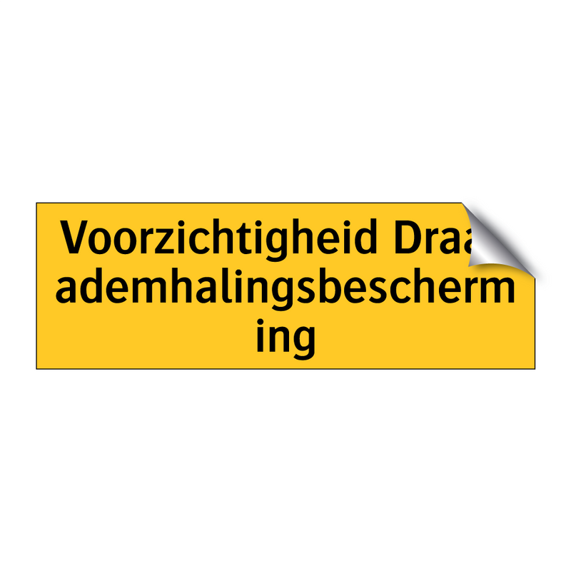 Voorzichtigheid Draag ademhalingsbescherming & Voorzichtigheid Draag ademhalingsbescherming