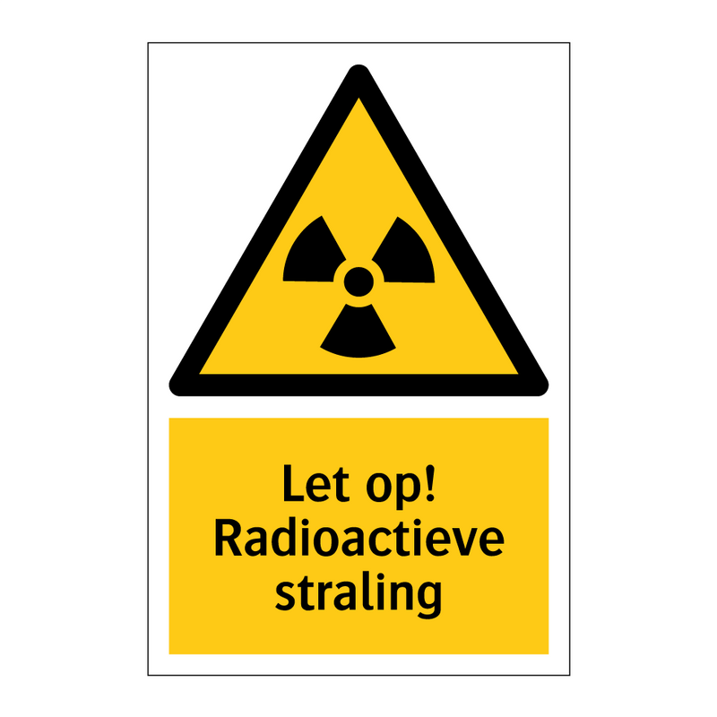 Let op! Radioactieve straling