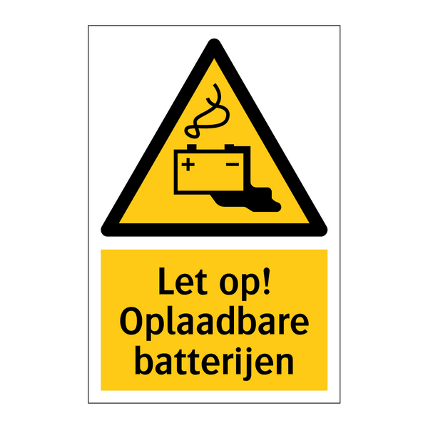 Let op! Oplaadbare batterijen