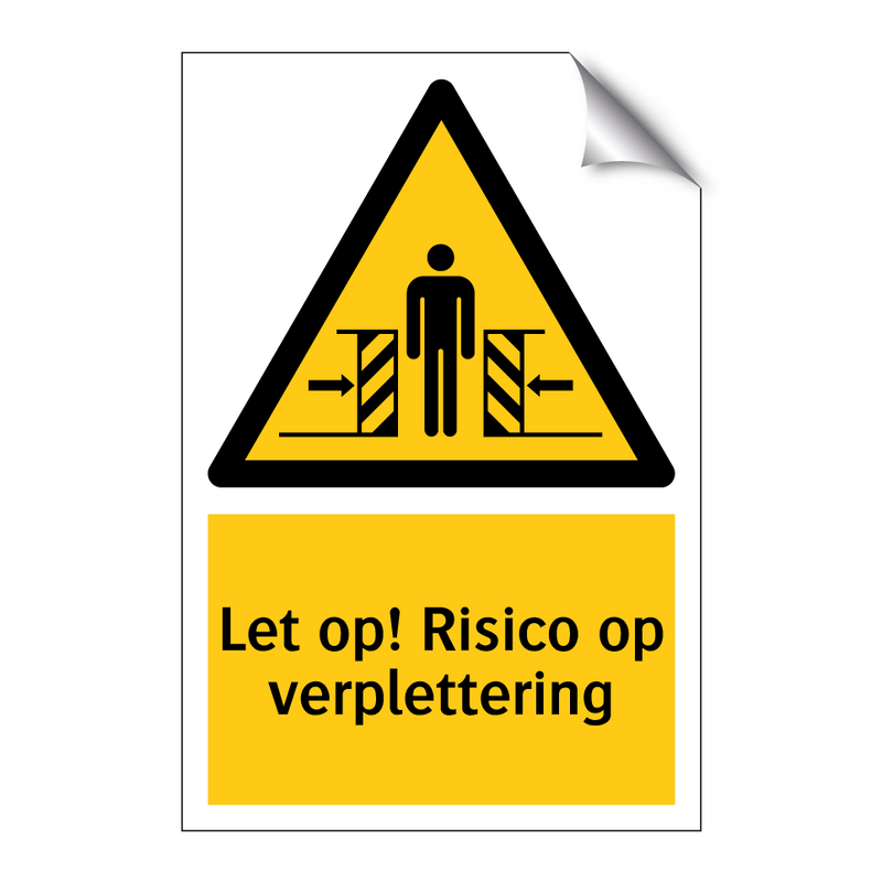 Let op! Risico op verplettering