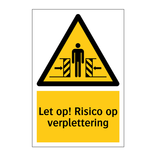 Let op! Risico op verplettering