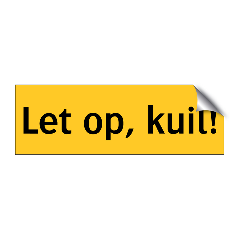 Let op, kuil! & Let op, kuil! & Let op, kuil! & Let op, kuil!