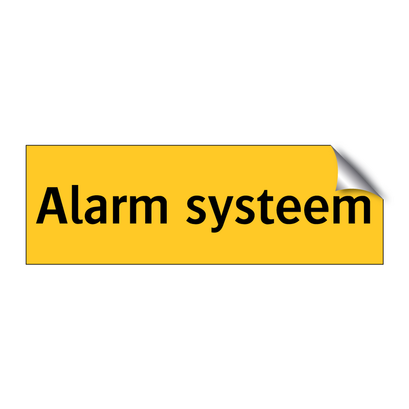 Alarm systeem & Alarm systeem & Alarm systeem & Alarm systeem