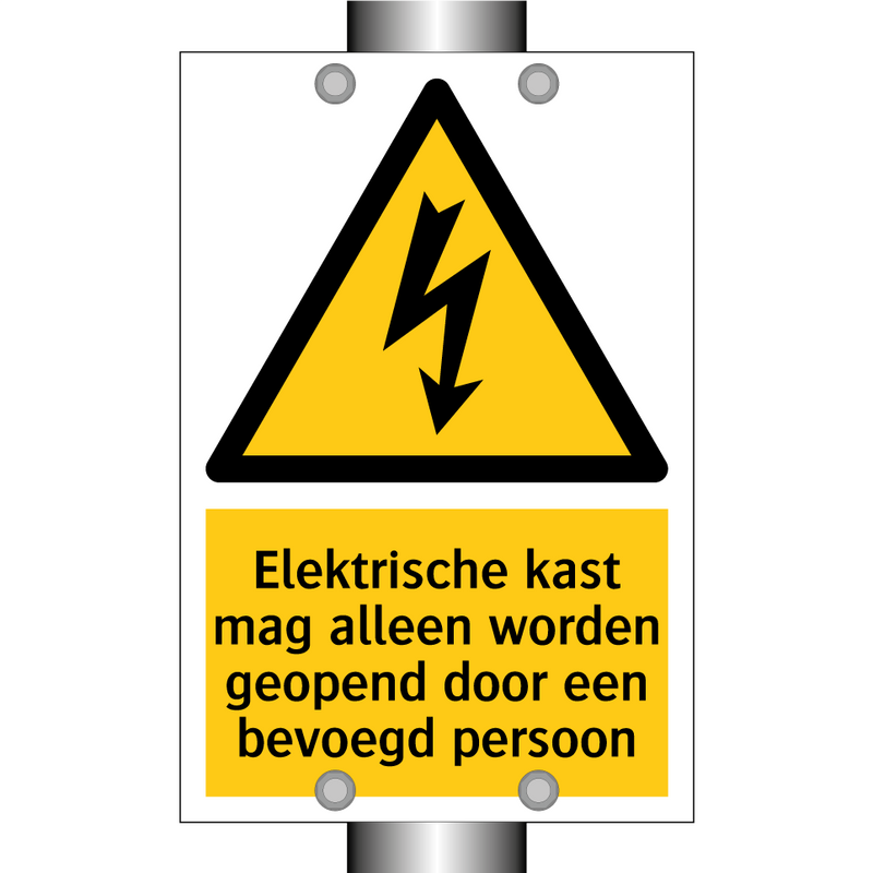 Elektrische kast mag alleen worden geopend door een bevoegd persoon