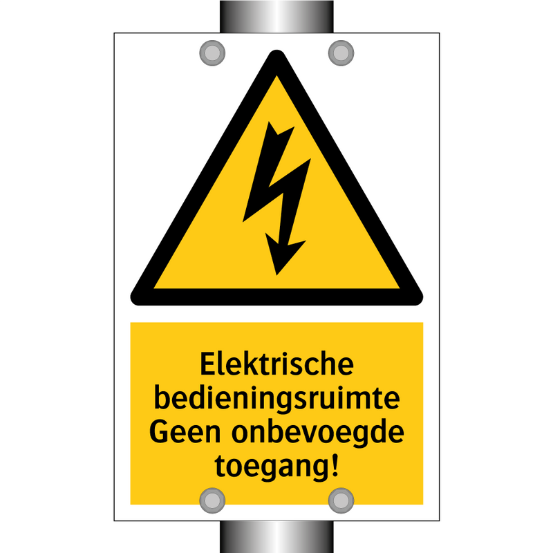 Elektrische bedieningsruimte Geen onbevoegde toegang!