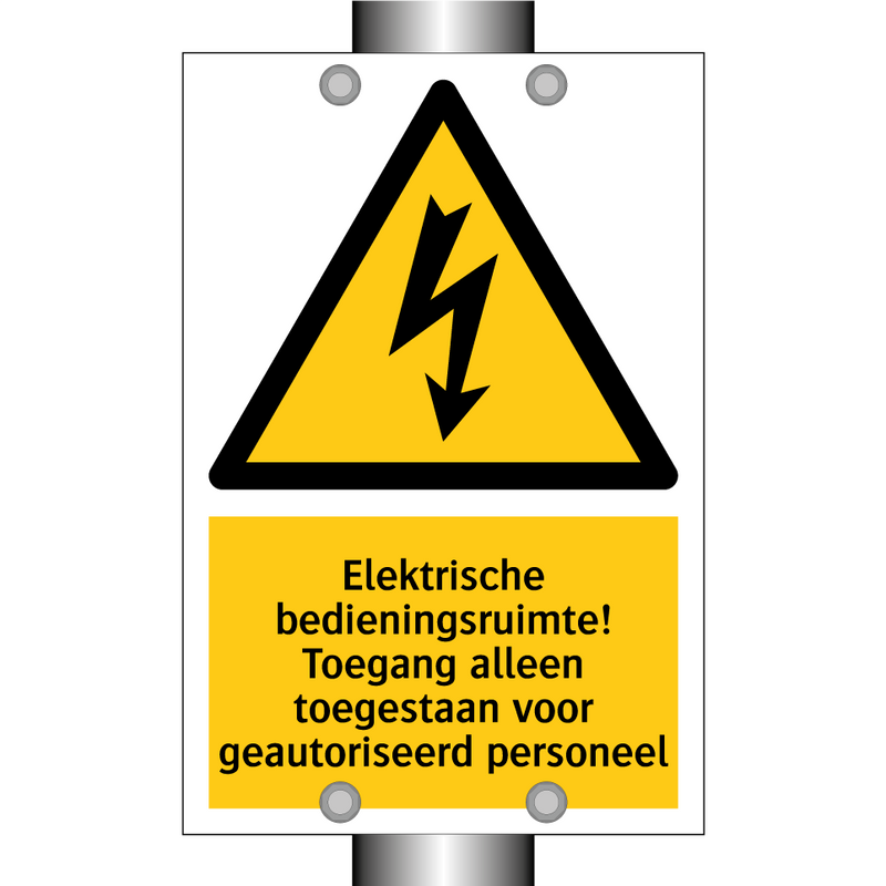 Elektrische bedieningsruimte! Toegang alleen toegestaan voor geautoriseerd personeel