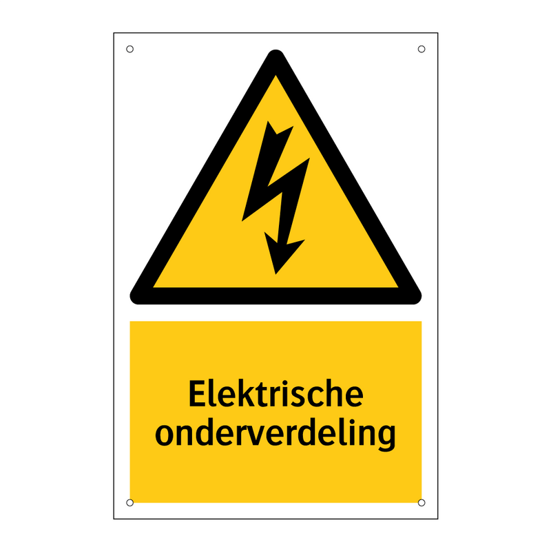 Elektrische onderverdeling & Elektrische onderverdeling & Elektrische onderverdeling