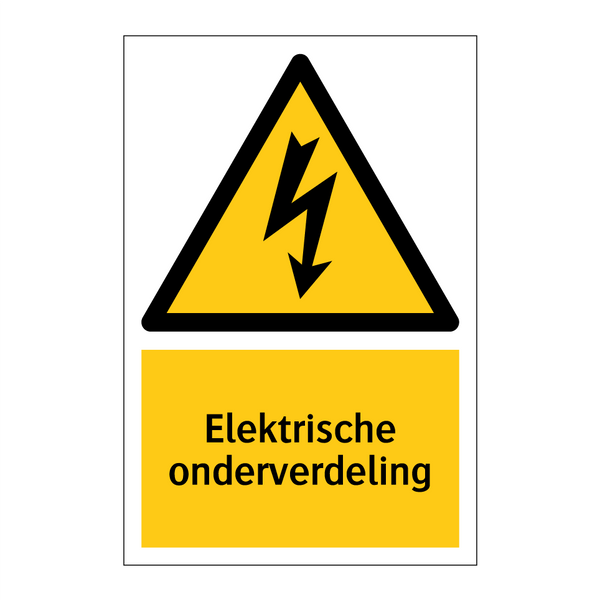 Elektrische onderverdeling & Elektrische onderverdeling & Elektrische onderverdeling