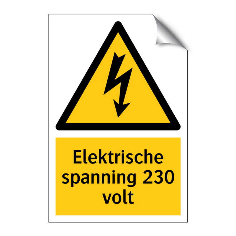 Elektrische spanning 230 volt & Elektrische spanning 230 volt & Elektrische spanning 230 volt