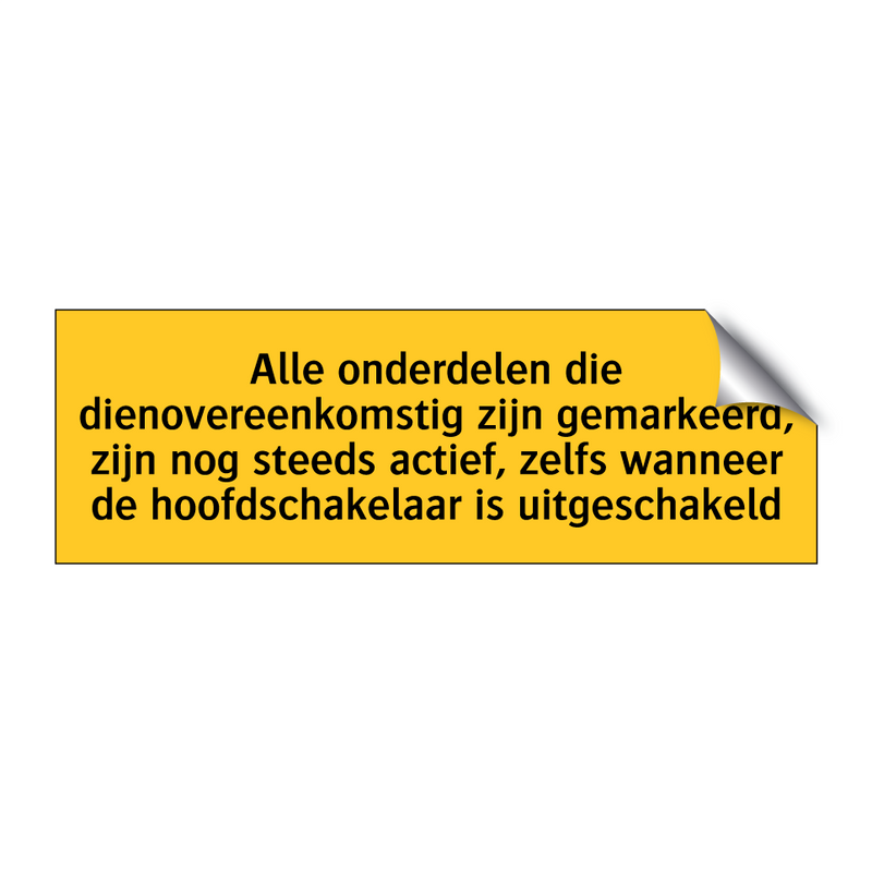 Alle onderdelen die dienovereenkomstig zijn /.../