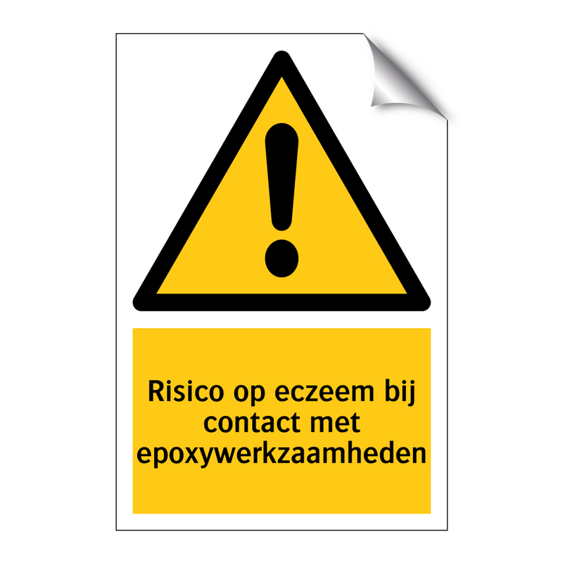 Risico op eczeem bij contact met epoxywerkzaamheden