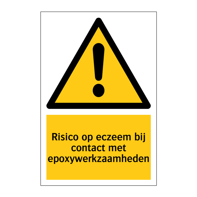 Risico op eczeem bij contact met epoxywerkzaamheden