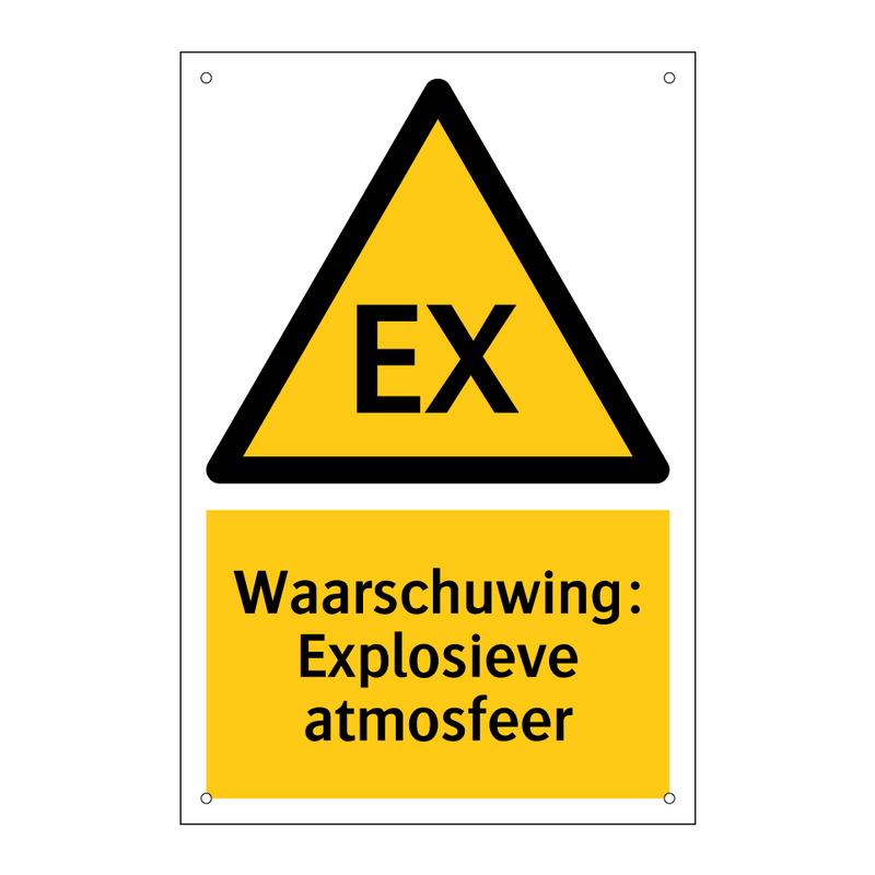 Waarschuwing: Explosieve atmosfeer & Waarschuwing: Explosieve atmosfeer