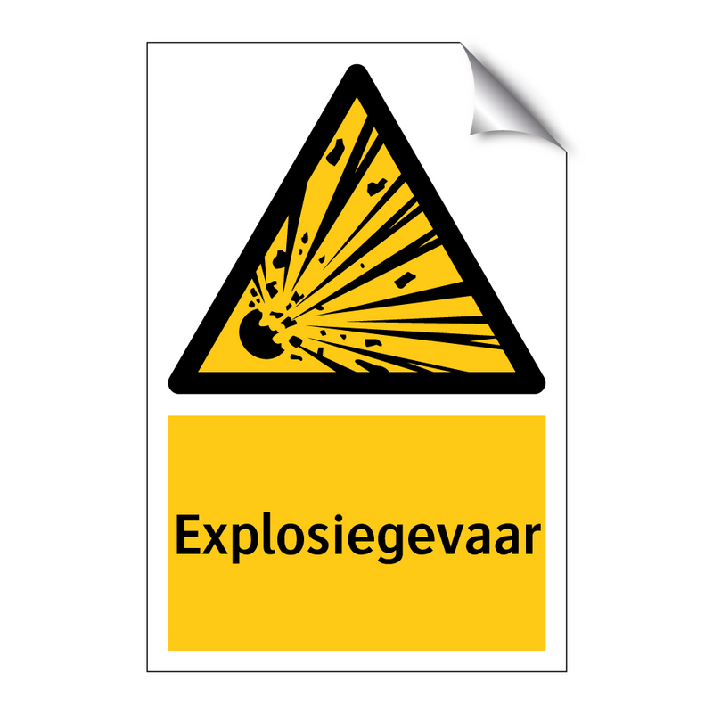 Explosiegevaar & Explosiegevaar & Explosiegevaar & Explosiegevaar