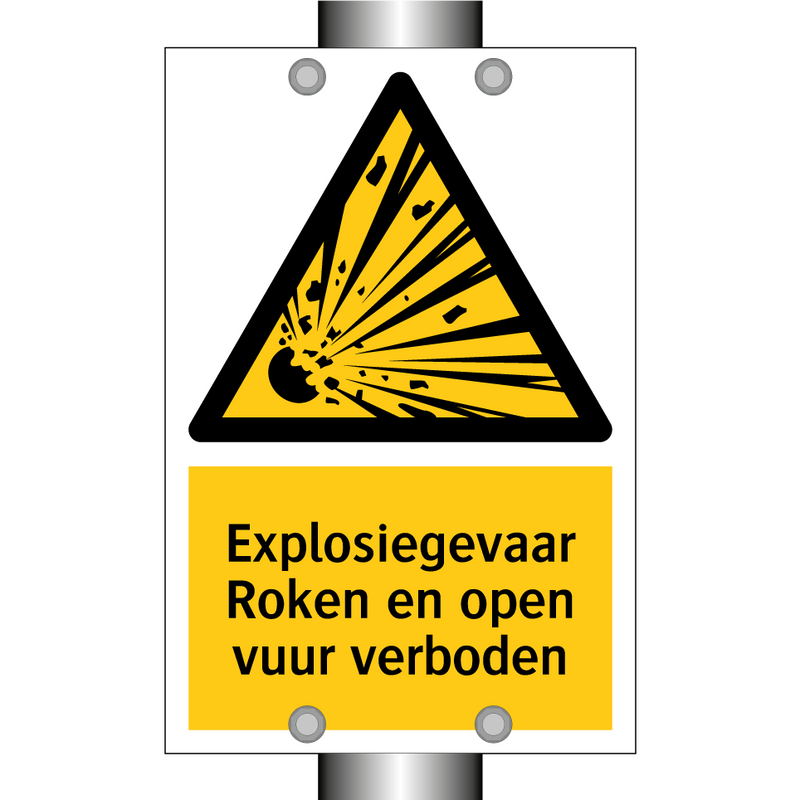 Explosiegevaar Roken en open vuur verboden & Explosiegevaar Roken en open vuur verboden