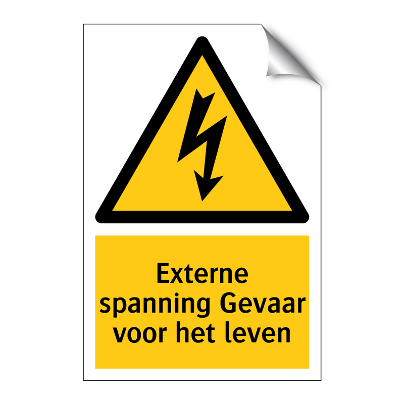 Externe spanning Gevaar voor het leven & Externe spanning Gevaar voor het leven