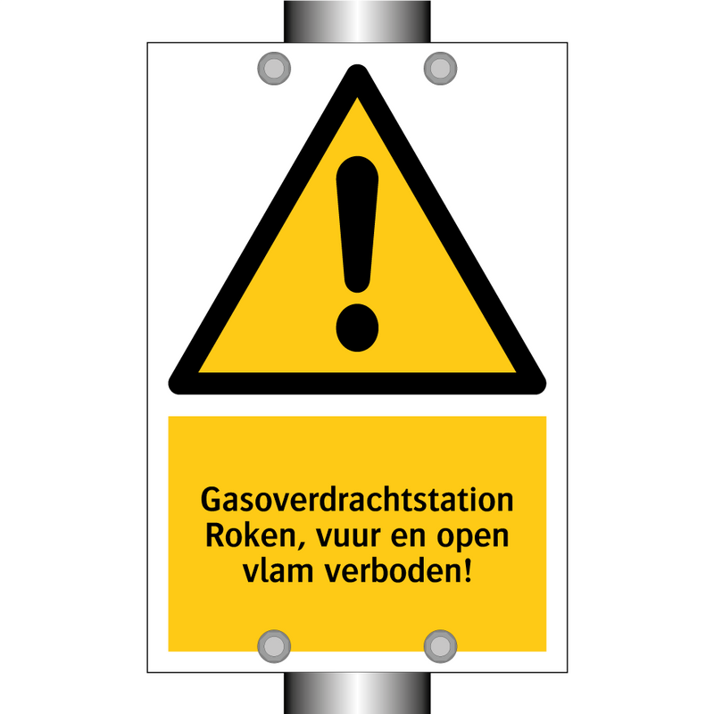 Gasoverdrachtstation Roken, vuur en open vlam verboden!