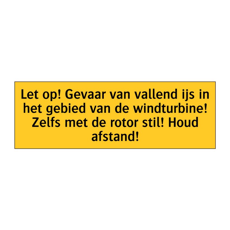 Let op! Gevaar van vallend ijs in het gebied van de /.../