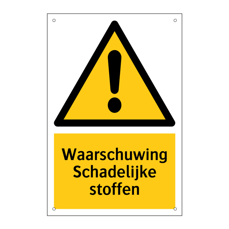 Waarschuwing Schadelijke stoffen & Waarschuwing Schadelijke stoffen