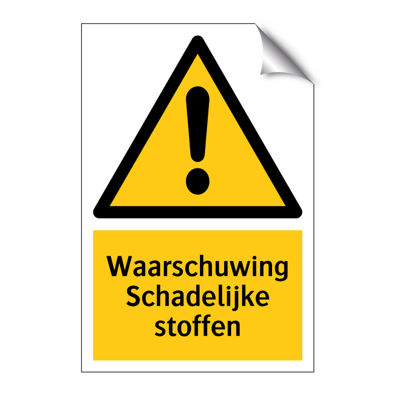 Waarschuwing Schadelijke stoffen & Waarschuwing Schadelijke stoffen