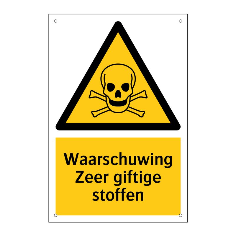 Waarschuwing Zeer giftige stoffen & Waarschuwing Zeer giftige stoffen