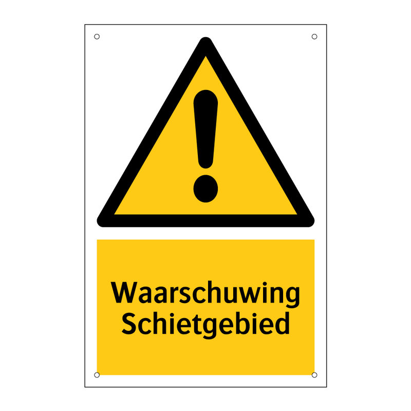 Waarschuwing Schietgebied & Waarschuwing Schietgebied & Waarschuwing Schietgebied