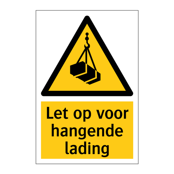 Let op voor hangende lading & Let op voor hangende lading & Let op voor hangende lading