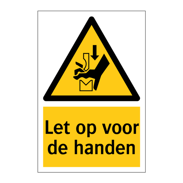 Let op voor de handen & Let op voor de handen & Let op voor de handen & Let op voor de handen