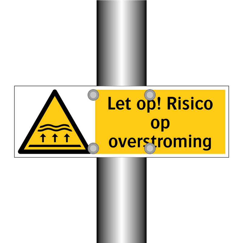 Let op! Risico op overstroming