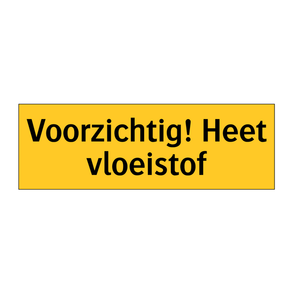 Voorzichtig! Heet vloeistof & Voorzichtig! Heet vloeistof & Voorzichtig! Heet vloeistof