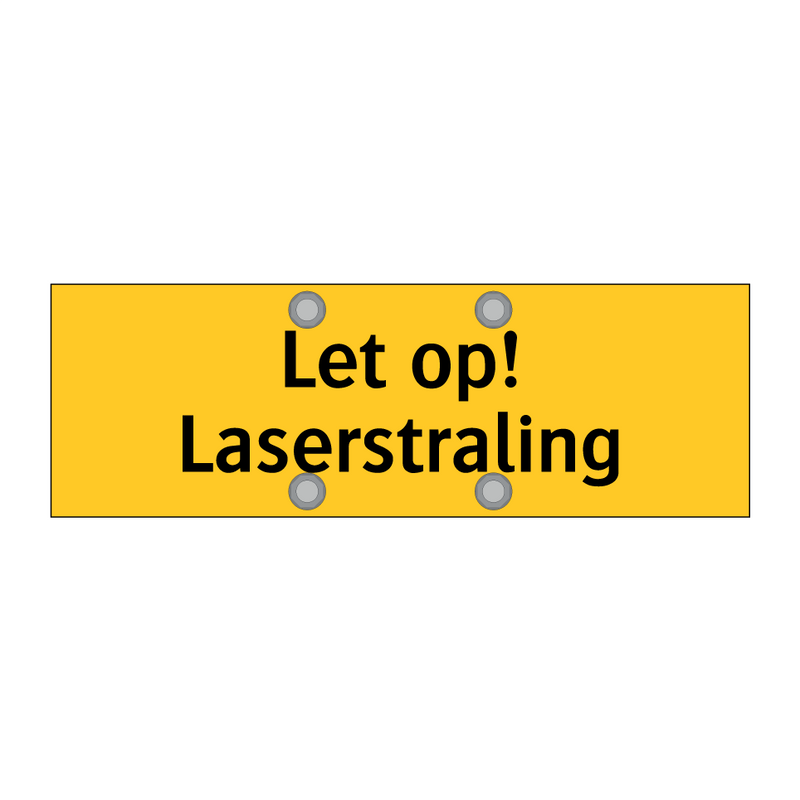 Let op! Laserstraling & Let op! Laserstraling & Let op! Laserstraling