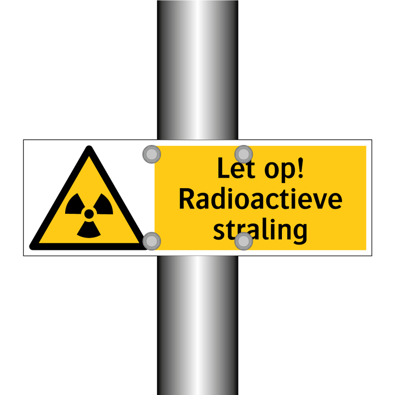 Let op! Radioactieve straling