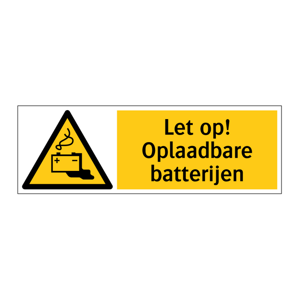 Let op! Oplaadbare batterijen