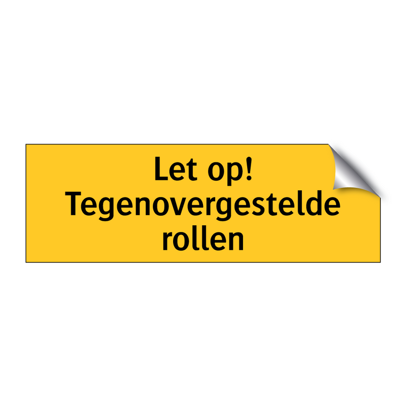 Let op! Tegenovergestelde rollen & Let op! Tegenovergestelde rollen