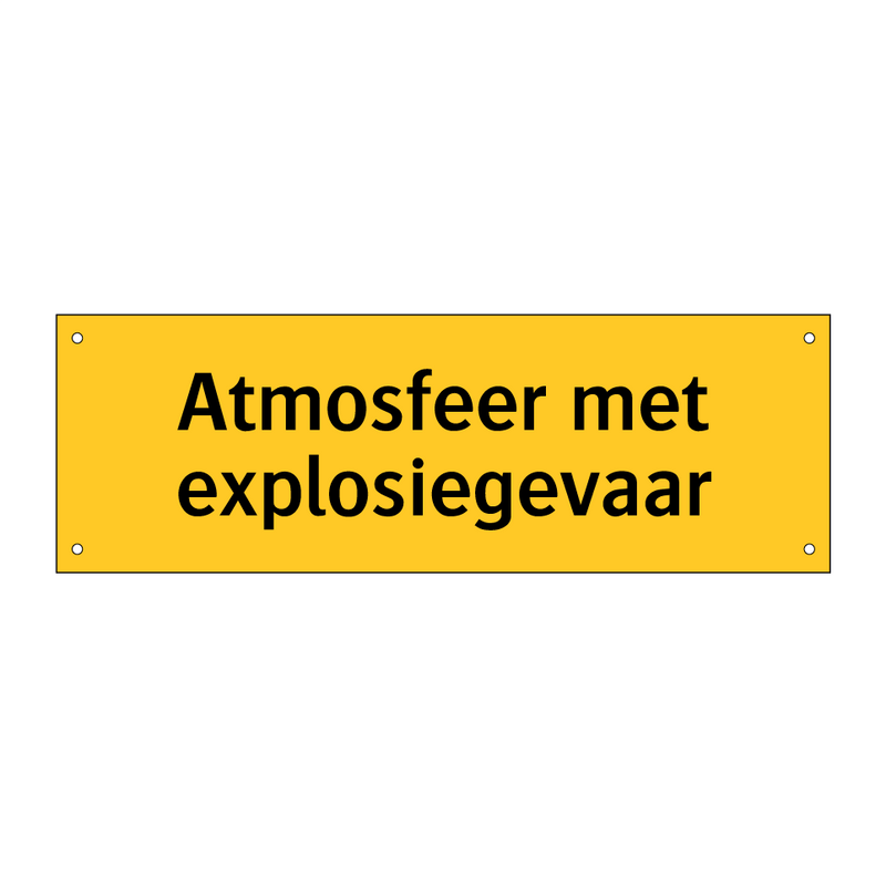 Atmosfeer met explosiegevaar & Atmosfeer met explosiegevaar & Atmosfeer met explosiegevaar