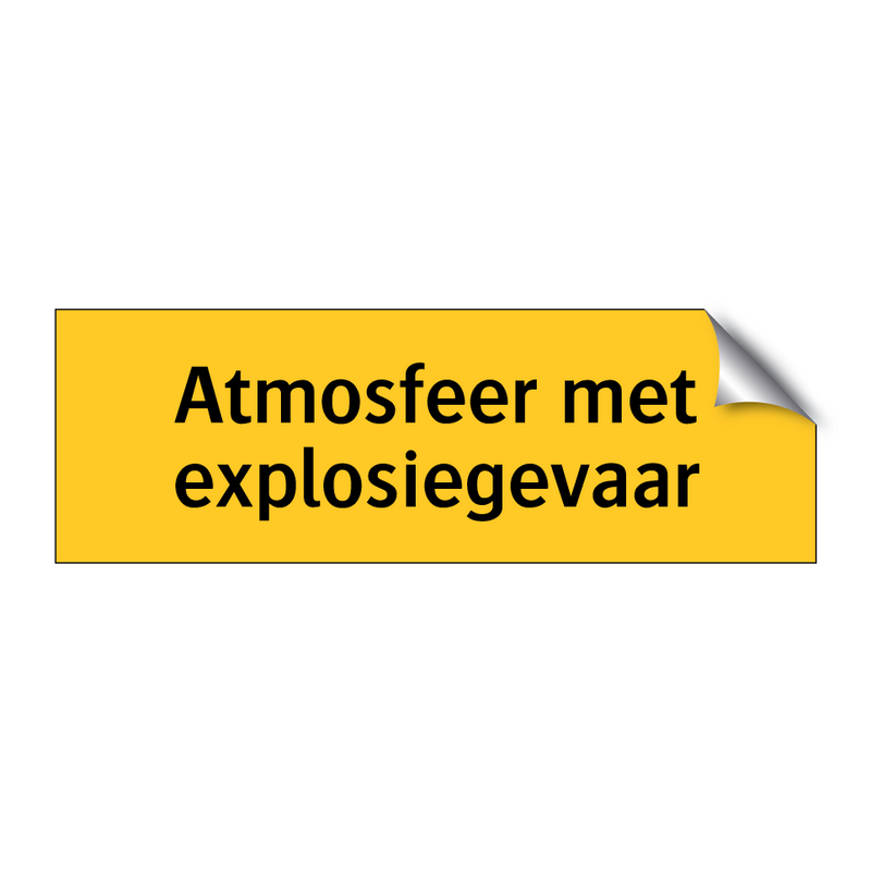 Atmosfeer met explosiegevaar & Atmosfeer met explosiegevaar & Atmosfeer met explosiegevaar