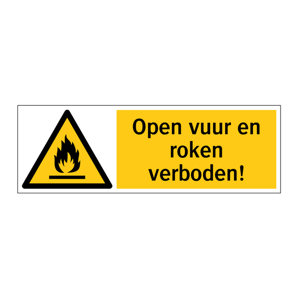 Open vuur en roken verboden!