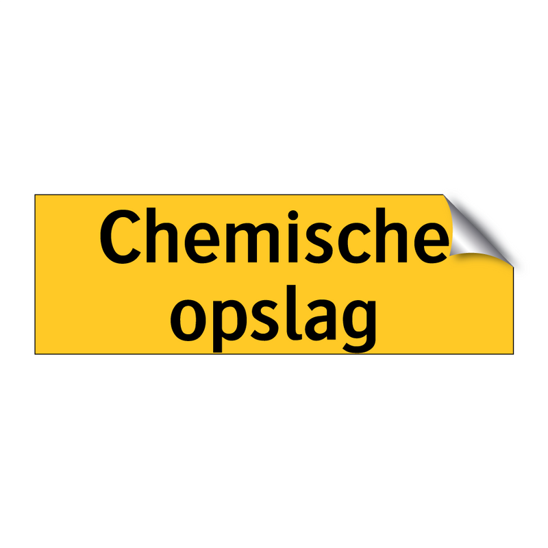 Chemische opslag & Chemische opslag & Chemische opslag & Chemische opslag