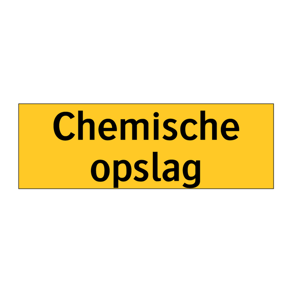 Chemische opslag & Chemische opslag & Chemische opslag & Chemische opslag & Chemische opslag