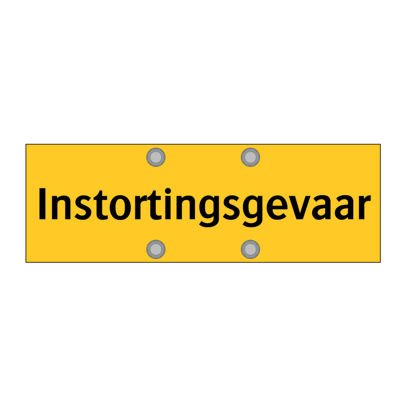 Instortingsgevaar & Instortingsgevaar & Instortingsgevaar