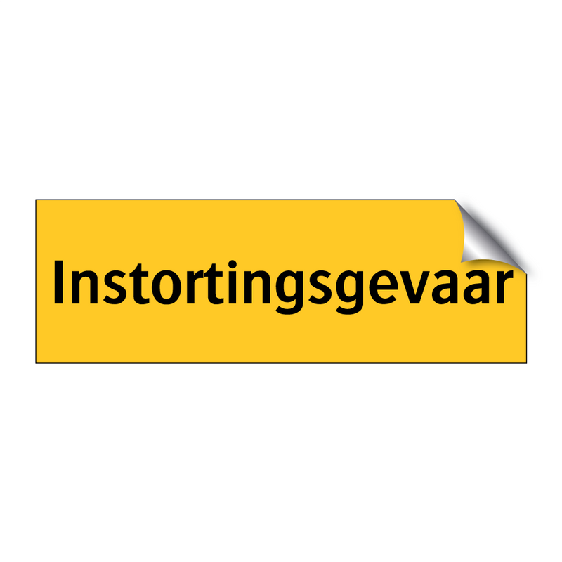 Instortingsgevaar & Instortingsgevaar & Instortingsgevaar & Instortingsgevaar