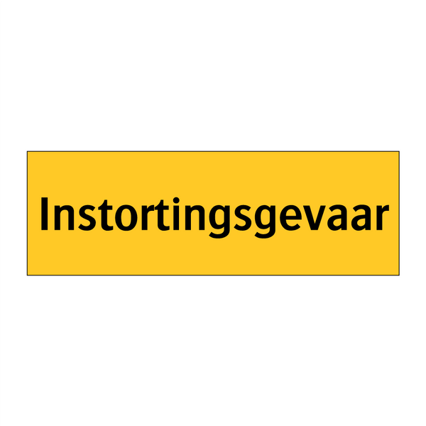 Instortingsgevaar & Instortingsgevaar & Instortingsgevaar & Instortingsgevaar & Instortingsgevaar