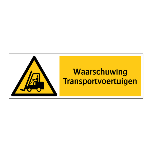 Waarschuwing Transportvoertuigen