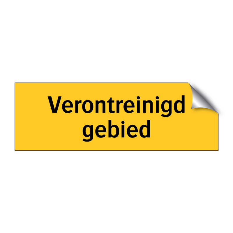 Verontreinigd gebied & Verontreinigd gebied & Verontreinigd gebied & Verontreinigd gebied