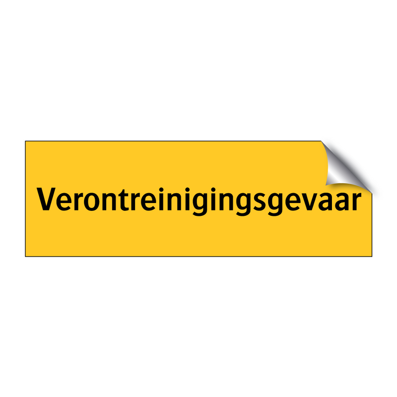 Verontreinigingsgevaar & Verontreinigingsgevaar & Verontreinigingsgevaar & Verontreinigingsgevaar