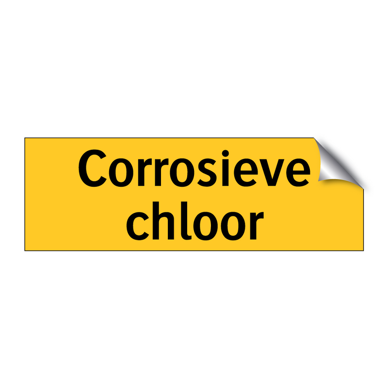 Corrosieve chloor & Corrosieve chloor & Corrosieve chloor & Corrosieve chloor