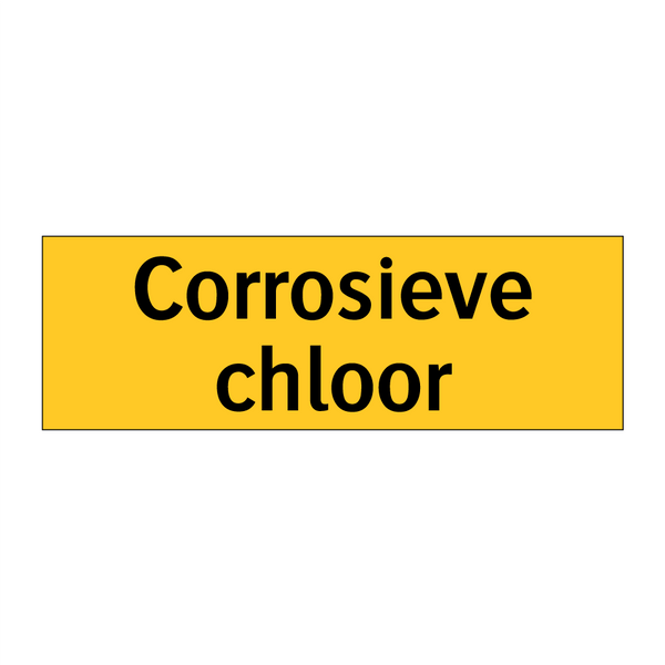 Corrosieve chloor & Corrosieve chloor & Corrosieve chloor & Corrosieve chloor & Corrosieve chloor