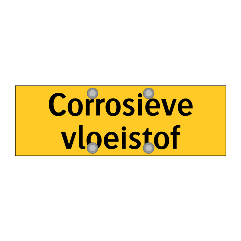 Corrosieve vloeistof & Corrosieve vloeistof & Corrosieve vloeistof