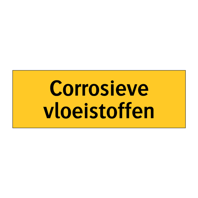 Corrosieve vloeistoffen & Corrosieve vloeistoffen & Corrosieve vloeistoffen